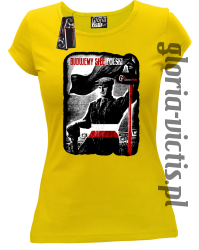 Budujemy siłę Polski - Koszulka damska żółta 
