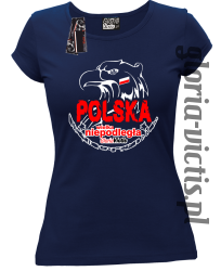 Polska Wielka Niepodległa - Koszulka damska - granatowy