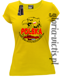 Polska Wielka Niepodległa - Koszulka damska - żółty