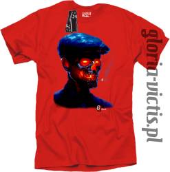 Fire Skull Smoking Gloria - Koszulka męska czerwona 
