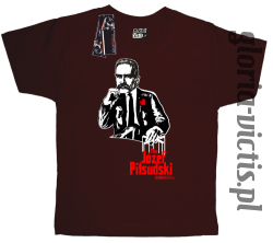 The Józef Piłsudski Modern Style - koszulka dziecięca - brązowa