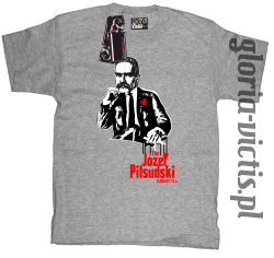 The Józef Piłsudski Modern Style - koszulka dziecięca - szara
