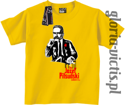 The Józef Piłsudski Modern Style - koszulka dziecięca - żółta