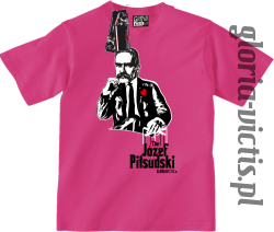 The Józef Piłsudski Modern Style - koszulka dziecięca - fuksja
