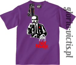 The Józef Piłsudski Modern Style - koszulka dziecięca - fioletowa