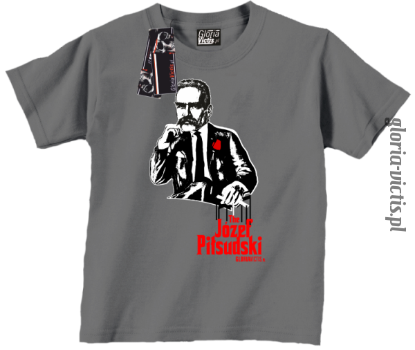 The Józef Piłsudski Modern Style - koszulka dziecięca - melanż