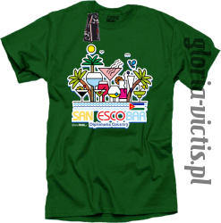 San Escobar Diplomatic Country - Koszulka męska - zielony