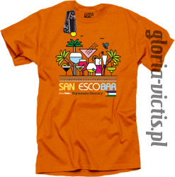 San Escobar Diplomatic Country - Koszulka męska - pomarańczowy