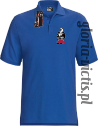The Jan III Sobieski Modern Style - Koszulka męska POLO - niebieska
