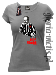 The Józef Piłsudski Modern Style - koszulka damska - melanż