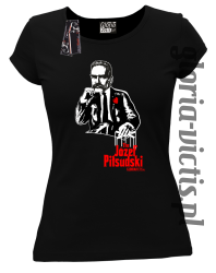 The Józef Piłsudski Modern Style - koszulka damska - czarna