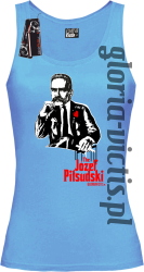 The Józef Piłsudski Modern Style - Top damski - błekitna