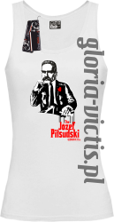 The Józef Piłsudski Modern Style - Top damski - biały