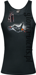 F16 Mission One - Top damski czarny 