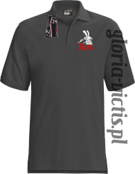 Polski Huzar Standard - Koszulka męska Polo - szary