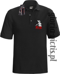 Polski Huzar Standard - Koszulka męska Polo - czarny