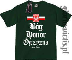 Bóg Honor Ojczyzna - Koszulka dziecięca butelkowa 