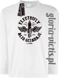 Electrifly Alto Octanaje - Longsleeve dziecięcy biały 