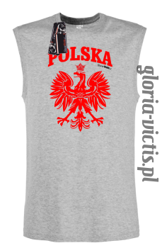 POLSKA herb Polski standard - Bezrękawnik męski