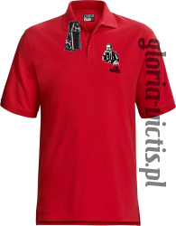 The Józef Piłsudski Modern Style - Koszulka męska polo - Czerwona