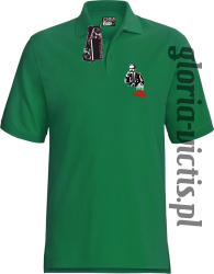 The Józef Piłsudski Modern Style - Koszulka męska polo - Zielona