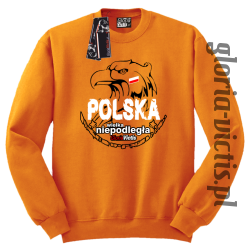 Polska Wielka Niepodległa - Bluza męska Standard - pomarańczowa