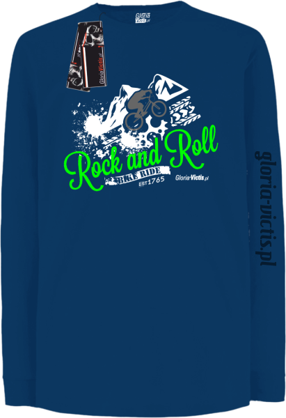 Rock and Roll Bike Ride EST 1765 - Longsleeve dziecięcy - niebieski