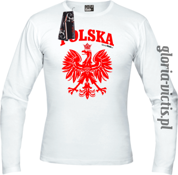 POLSKA herb Polski standard - Longsleeve męski