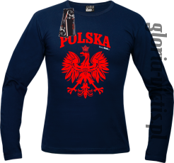 POLSKA herb Polski standard - Longsleeve męski