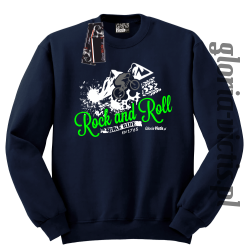 Rock and Roll Bike Ride EST 1765 - Bluza męska Standard bez kaptura - granatowy
