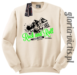 Rock and Roll Bike Ride EST 1765 - Bluza męska Standard bez kaptura - beżowa