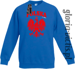 POLSKA herb Polski standard - bluza dziecięca standard - niebieski