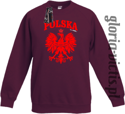 POLSKA herb Polski standard - bluza dziecięca standard - fioletowy
