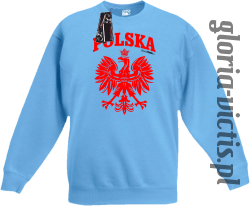 POLSKA herb Polski standard - bluza dziecięca standard - błękitny