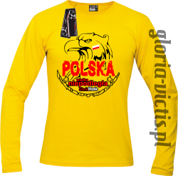 Polska Wielka Niepodległa - Longsleeve męski - żółty