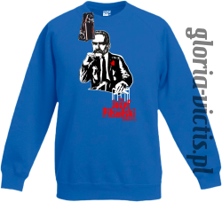 The Józef Piłsudski Modern Style - Bluza dziecięca STANDARD - niebieska