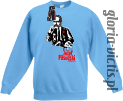 The Józef Piłsudski Modern Style - Bluza dziecięca STANDARD - błękitna