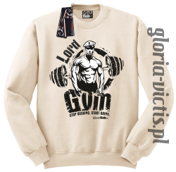 Lord GYM Stop Wishing Start Doing - Bluza męska Standard - beżowy