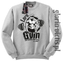 Lord GYM Stop Wishing Start Doing - Bluza męska Standard - melanż