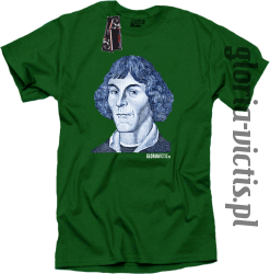 Mikołaj Kopernik Money Design - Koszulka męska zielona 