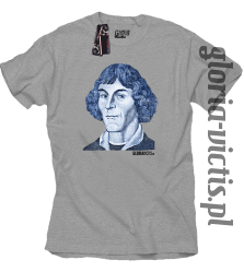 Mikołaj Kopernik Money Design - Koszulka męska melanż 