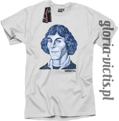 Mikołaj Kopernik Money Design - Koszulka męska biała 