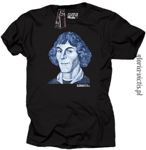 Mikołaj Kopernik Money Design - Koszulka męska czarna 