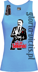 The Jan III Sobieski Modern Style - Top damski - błękitny