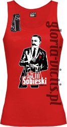 The Jan III Sobieski Modern Style - Top damski - czerwony