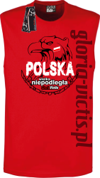 Polska Wielka Niepodległa - Bezrękawnik męski - czerwona