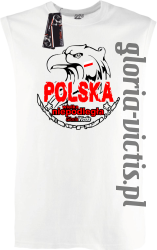 Polska Wielka Niepodległa - Bezrękawnik męski - biały