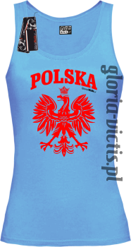 POLSKA herb Polski standard - Koszulka damska TOP