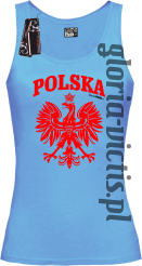 POLSKA herb Polski standard - Koszulka damska TOP