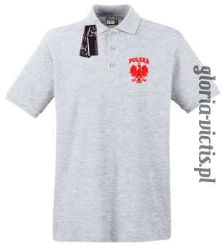 POLSKA herb Polski standard - Koszulka męska POLO